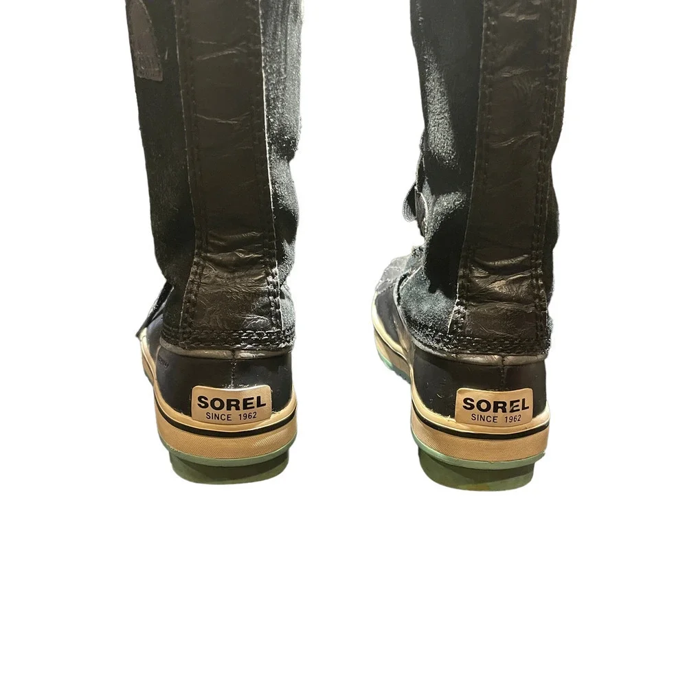 Sorel Girls Joan of Arctic Girls Black Shearling Winter Boots - Size 2